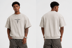 Nouveau T-shirt Homme Oversize à Manches Courtes, Design Tendance, Grammage Lourd, Style Streetwear, Épaules Tombantes - Product Image 2