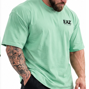 T-shirts de performance pour hommes, anti-transpiration, séchage rapide, antibactériens, pour la gym, l'entraînement, le sport, personnalisables OEM ODM, vêtements de sport - Product Image 3