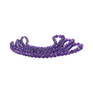 Cuentas redondas de amatista púrpura natural de 6 mm y 10 mm, cuentas de piedras preciosas pulidas para la fabricación de joyería, hilo suelto, precio al por mayor, suministro a granel. - Product Image 6