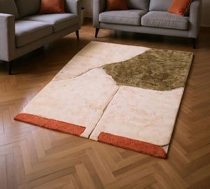 Tapis marocain Beni Ourain noué à la main, 100% laine, tapis berbère, tapis Beni Ourain marocain fait main en laine, tapis shaggy berbère - Product Image 2