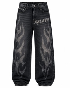 Jeans de Mujer de Cintura Alta, Corte Acampanado, Lavado Denim, Algodón, Casuales, Largos, Estilo Primavera, Buena Calidad - Product Image 5