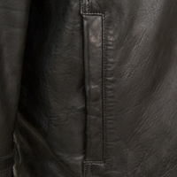 Veste en cuir d'agneau de haute qualité pour homme, style streetwear, nouvelle collection, provenance du Pakistan, avec du duvet et de la laine.