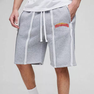 Pantalones Cortos para Hombre con Bolsillos Laterales, Corte Cuadrado, Transpirables, Cintura Elástica, para Gimnasio, Estilo Urbano - Product Image 6