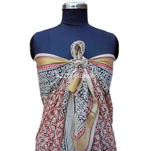 Women's Fashionable Floral Leaf Argyle Printed Satin Cotton Hijab Polka Dot Striped Ethnic Scarf <b>Shawl</b> Beach Sarong Daily Wear - Product Image 5