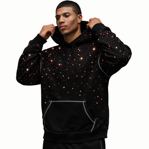 Sweat-shirts personnalisés avec strass, coton lourd 400 GSM, coupe oversize à épaules tombantes, pull pour homme, vente en gros directe d'usine - Product Image 5