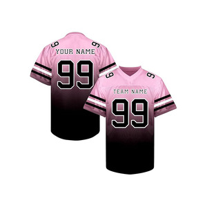 Camiseta de Fútbol Americano Personalizada con Cuello en V, Malla 100% Poliéster, Manga Corta, Impresión por Transferencia de Calor, Nombre del Equipo, Número 99, Transpirable - Product Image 2