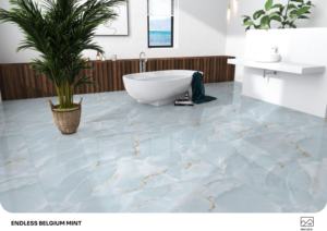 Carreaux de porcelaine brillants haute résistance, format 600x1200, grands carreaux pour sols et murs, usage intérieur commercial - Product Image 4