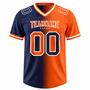 Jersey de Fútbol Americano de Alta Calidad, Impresión Completa Personalizada, Uniforme de Equipo, Transpirable, de Secado Rápido, Poliéster, Suministro Directo de Fábrica OEM - Product Image 1