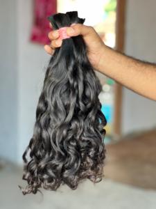 Extensiones de Cabello Humano Remy Indio a Granel, Ondulado Profundo, Doble Trama, Color Rosa y Negro - Product Image 1
