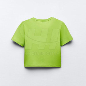 T-shirt court pour femme, style tendance, qualité supérieure, tissu lisse, coupe moderne, facile à porter. - Product Image 2