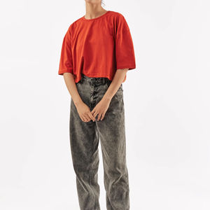 Camisetas Cortas para Mujer con el Mejor Diseño, Ropa Urbana Más Vendida para el Verano, Personalizadas con Apliques Modernos, Nueva Llegada - Product Image 5