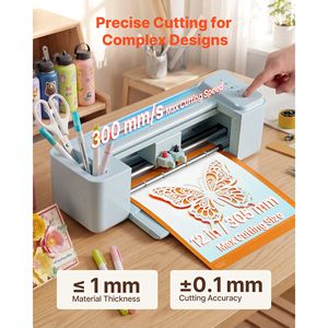 Macchina da taglio vinile da 12 pollici con controllo a pulsante, oltre 5000 risorse di design integrate, kit di utensili per taglio vinile con controllo a pulsante - Product Image 5