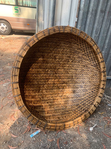 Coracle en bambou fait main du Vietnam avec banc et pagaies inclus, pour décoration de jardin, vente en gros - Product Image 5