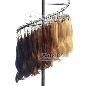 Moderno Organizador de Pelucas Desmontable de Acero Inoxidable, Exhibidor en Espiral para Extensiones de Cabello y Ropa para Tiendas - Product Image 3