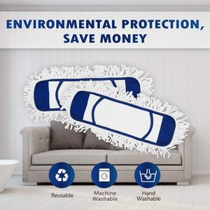 Serpillières en coton réglables pour nettoyage humide/sec des sols en bois dur et carrelés – Qualité supérieure, auto-essorage, durables - Product Image 6