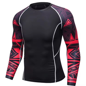 Services OEM 2026 : Rash Guards BJJ unis pour hommes, personnalisés par sublimation, à manches longues, meilleures ventes - Product Image 1