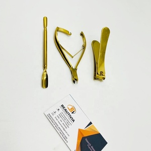 Manicure Pedicure Nails Kit Nail Cutter Clipper Cuticle Nipper Nail Pusher Custom <b>Engraved</b> Logo Sustainable <b>Tools</b> - Product Image 4