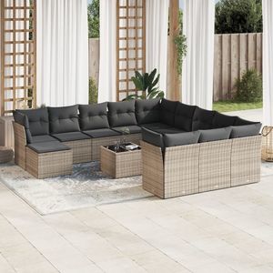 Set Divano da Giardino con Cuscini, Mobili in Rattan per Esterni, Design Contemporaneo Impermeabile per Uso in Giardino - Product Image 1