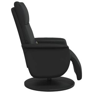 Fauteuil inclinable de massage en similicuir noir avec structure en métal et contreplaqué - Product Image 5