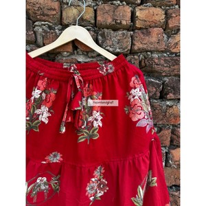 Wholesale Cotton <b>Skirts</b> Handmade Summer <b>Skirt</b> Dress Floral Print Long Maxi <b>Skirt</b> Boho Hippies Style Women's Casual Pocket <b>Skirt</b> - Product Image 2