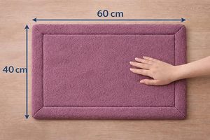 Tapis de salle de bain personnalisé en polyester tufté à la machine, épais, antidérapant, de haute qualité, lavable en machine, tapis doux pour usage domestique sur mesure - Product Image 5
