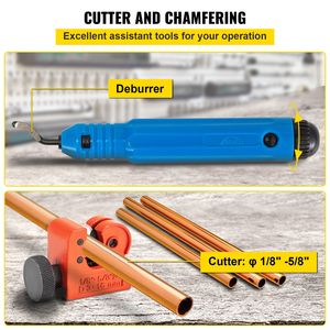 Kit di Riparazione Freni Idraulico a Doppia Svasatura a 45 Gradi, Attrezzo per Svasatura Freni da 3/16'' a 1/2'' con w - Product Image 5