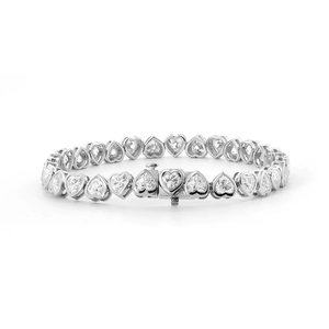 Pulsera de Cadena con Diamantes de Moissanita de Lujo, Plata de Ley 925, Joyería Elegante para Mujer, Regalo de Moda - Product Image 3