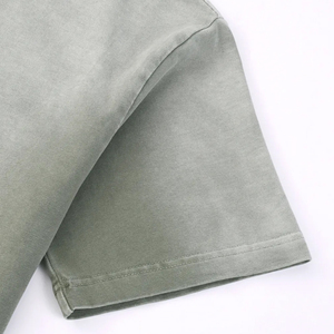 Blusas de verano de manga corta para mujer, con degradado y efecto lavado ácido, camisetas casuales unisex de cuello redondo con efecto lavado ácido - Product Image 4