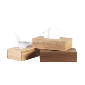 Boîte à mouchoirs en bois, porte-mouchoirs décoratif, couvercle à mouchoirs en bois naturel, organisateur élégant pour la décoration de la maison - Product Image 6