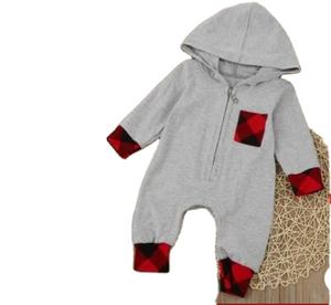 Grenouillère pour bébé en coton biologique 5 élasthanne tricotée sans taches combinaison à fermeture éclair double sens barboteuse à manches longues - Product Image 4