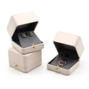 Luxury Gift Jewelry Packaging Rigid <b>Boxes</b> <b>Rings</b> Necklaces Bracelets Custom Logo Satin Sponge Kraft Corrugated Recycled Materials - Product Image 5