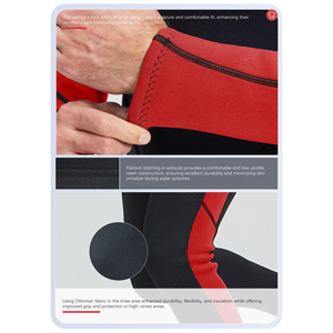 Combinaison de plongée pour hommes, haute élasticité, 3mm d'épaisseur, équipement de plongée sous-marine pour eau froide, protection thermique, combinaison de plongée en apnée, équipement sous-marin - Product Image 3