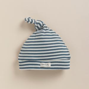 Premium Quality Organic Bamboo Baby Bibs Teal Stripe Design - Product Image 1