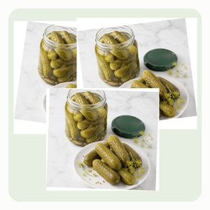 Top Notch Quality Vietnam Manufacturer Supply Factory Price <b>Pickled</b> Gherkins in Brine Packed in 540ml Mason <b>Jar</b> - Product Image 2