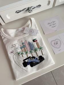 Top Corto Bordado a Mano de Alta Calidad con Diseño Zen Asiático, Patrón Vertical Informal para Verano, Bautizo, Aniversario, Decoración del Hogar - Product Image 3