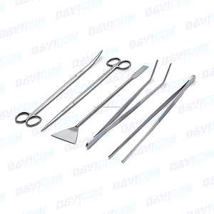 Kit de herramientas de acuicultura de acero inoxidable premium, juego de mantenimiento de plantas de acuario con pinzas, tijeras y espátula - Product Image 6