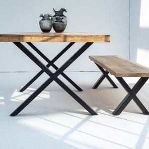 Vandana Falcon Orion – Banc en bois de manguier avec pieds en fer - Product Image 5