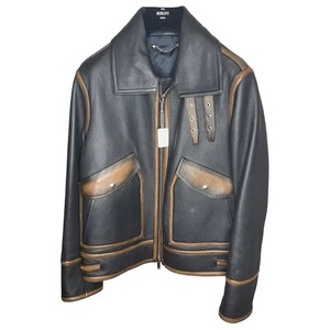Chaqueta de Motociclista de Cuero Vacuno para Hombre, con Bolsillo Delantero, Chaqueta de Moda para Motociclistas - Product Image 1