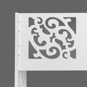 Mobiletto Portascarpe Moderno Stile Fattoria Bianco a Sei Ripiani Regolabili - Product Image 5