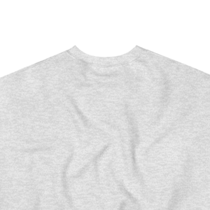 Sweat-shirt à col rond gris chiné avec motifs bleu foncé et rose, en molleton doux, à manches longues, unisexe, décontracté, vêtement d'hiver tendance - Product Image 4