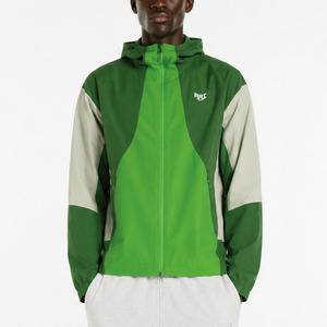 Veste coupe-vent à capuche avec logo personnalisé, veste unisexe en nylon pour homme, streetwear, vêtements d'extérieur imperméables, fournisseur OEM, marque privée - Product Image 1