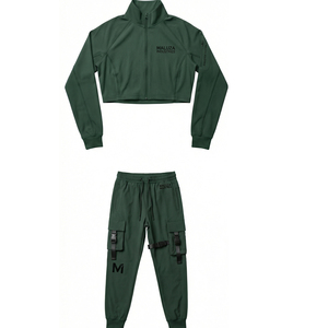 Premium Black Compression Gym Running Training Activewear Set Maluza Compression Tracksuit - Product Image 1
