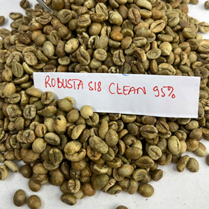 เมล็ดกาแฟโรบัสต้าเวียดนามสีเขียว S18 95% คุณภาพสูง สะอาด แห้ง แปรรูปแล้ว เกรดส่งออก ขายส่งจำนวนมาก รับผลิตแบบ OEM/ODM - Product Image 2