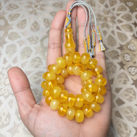 Tasbih islamique en résine transparente de qualité supérieure, perles de prière musulmanes, chapelet de Dhikr fait main, motif simple, religieux NEHA