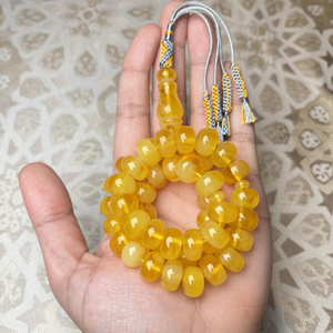 Tasbih islamique en résine cristalline transparente de qualité supérieure, perles de prière en époxy, chapelet musulman Zikr, accessoires religieux faits à la main NEHA - Product Image 2