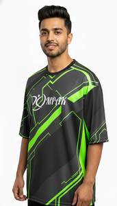 เสื้อยืดโอเวอร์ไซส์ลายพิมพ์สไตล์คนเมือง แฟชั่นสตรีทแวร์ลำลองสำหรับผู้ชาย - Product Image 4