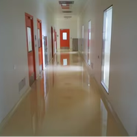 Système de revêtement mural et de sol en époxy pour salle blanche, adapté aux laboratoires pharmaceutiques, aux hôpitaux et aux usines de fabrication électronique