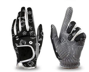 Gants de golf légers en cuir véritable avec sangle de poignet réglable pour une utilisation professionnelle et des entraînements quotidiens en extérieur - Product Image 1