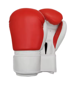 Gants de boxe en cuir noir, à lacets, pour adultes, pour l'entraînement et le combat - Product Image 4