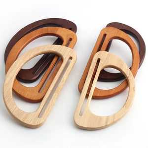 Asa de Madera Natural de Alta Calidad para Bolsos, Asa Redonda para Bolsos de Mano, Accesorios para Bolsos de Ganchillo DIY - Product Image 2
